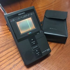 昭和レトロ★1987年製★SEIKOポータブルカラーテレビ ジャンク品