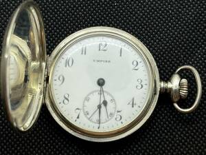 精工舎（SEIKOSHA) UMPIRE 懐中時計 両ブタ 銀ケースアンティーク(Antique pocket watch）★同梱可　No.1093