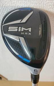 【中古・希少】SIM MAX テーラーメイド レスキュー レディース #６ ２８° テンセイブルー TM４０(A) 