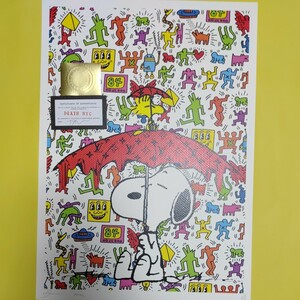 DEATH NYC 世界限定100枚 アートポスター　SNOOPY　スヌーピー　キースヘリング　Keith　Haring　ルイヴィトン　LOUISVUITTON 傘 umbrella