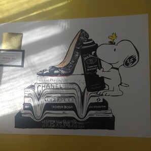 DEATH NYC 世界限定100枚 アートポスター SNOOPY スヌーピー ルブタン CHANEL シャネル ジャックダニエル PEANUTS トム エバハートの画像4