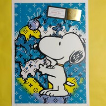 DEATH NYC 世界限定100枚 アートポスター　スヌーピー　SNOOPY　アイスクリーム　LOUISVUITTON　ルイヴィトン　PEANUTS トム エバハート_画像4