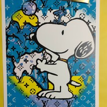 DEATH NYC 世界限定100枚 アートポスター　スヌーピー　SNOOPY　アイスクリーム　LOUISVUITTON　ルイヴィトン　PEANUTS トム エバハート_画像3