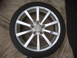 平成20年式 NCEC NC系 マツダ ロードスター 純正 アルミ ホイール 17×7J+55 5穴 ②【E】