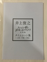 ♪ 井上俊之 タイムシート集　 さよならの朝に約束の花をかざろう 原画集 付録_画像1