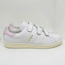 レア 未使用品★本革仕様 adidas アディダス オリジナルス スタンスミス STAN SMITH CF レザー　US11 29cm ホワイト エアロピンク BC0416_画像2