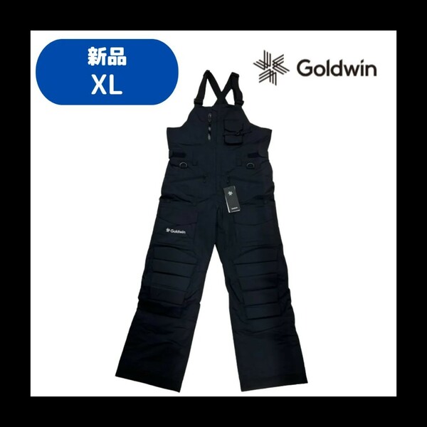 【F-5】size/XL　22-23 GOLDWIN　ゴールドウイン Pad Bib カラー：ブラック(BK) G30390SB　サービスマンパンツ
