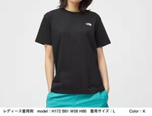 【G-54】　size/M　THE NORTH FACE　ノースフェイス　ショートスリーブバックスクエアーロゴティー（レディース）　NTW32350 カラー：TB_画像6