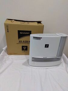 SHARP シャープ 加湿セラミックファンヒーター ホワイト系 HX-A120-W プラズマクラスター HX-A120 k656 加湿器 ファンヒーター