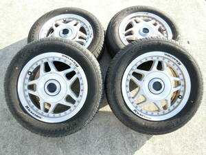 [222] K'RACING 13インチ アルミホイール マルチ穴 13×5.0J +46 4本セット タイヤ 165/65R13