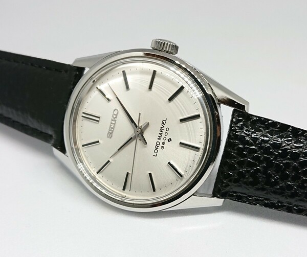 【OH済 仕上げ済】 SEIKO セイコー ロードマーベル 36000 5740-8000 手巻き シルバー バーインデックス LORD MARVEL