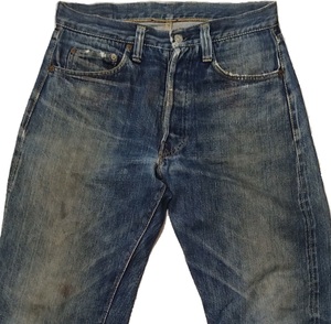 即決用【オリジナル】LEVI’S 501XX 47モデル 片面赤タブ 革パッチ W32 ゴールデンサイズ ヴィンテージ 大戦 WWII 40年代