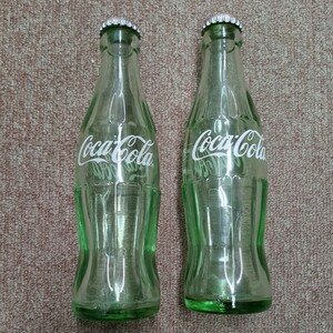 瓶 コカコーラ Coca-Cola ミニボトル 2本 レトロ アンティーク インテリアにも