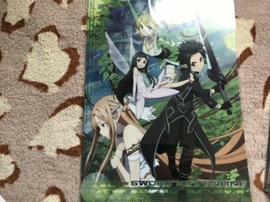 329クリアファイル　ソードアート・オンライン　SAO　ムービック アスナ　キリト　リーファ