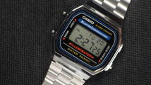 美品◇CASIO カシオ A168 メンズ デジタル腕時計 動作品 ◇_画像1