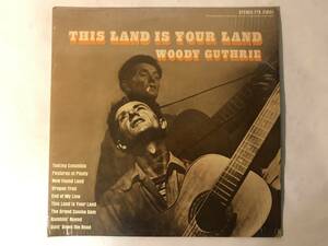 30707S US盤 12inch LP★WOODY GUTHRIE/THIS LAND IS YOUR LAND★FTS 31001