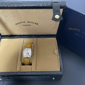 中古 箱あり フランクミュラー FRANCK MULLER ワールドワイド アメリカ 2852WW プラチナ 950 七宝焼文字盤 自動巻き メンズ 腕時計の画像2