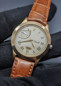 中古 ピアジェ PIAGET アルティプラノ Ref.91010 パワーリザーブ 120周年記念モデル 120本限定 K18 PG 750 Cal.229P 手巻き メンズ 腕時計