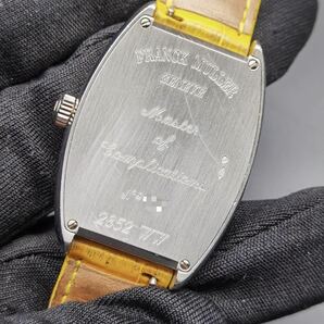 中古 箱あり フランクミュラー FRANCK MULLER ワールドワイド アメリカ 2852WW プラチナ 950 七宝焼文字盤 自動巻き メンズ 腕時計の画像5