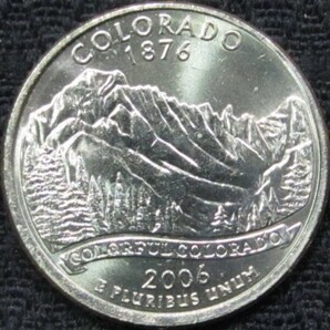 アメリカ 25セント硬貨 コロラド(2006P)（未使用）の画像1
