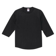 Tシャツ 七分袖 L ホワイト ブラック ラグラン 厚手 5.6オンス 綿 無地T 七分 7分 7分袖 無地 綿100％ コットン A662 白 黒 白色 黒色_画像8