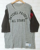 5T1806■バーンストーマー Satchel Paige's All Stars ベースボールTシャツ BARNSTORMERS_画像1
