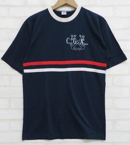 6T4817【クリックポスト対応】チャンピオン バータグ 半袖ラインTシャツ Champion