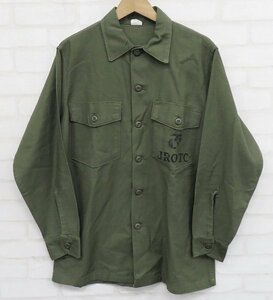 6T3030■未使用品 米軍実物 U＆W社 JROTC USMC ユーティリティシャツ 70年製 ジャケット ビンテージ