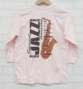 5T9456【クリックポスト対応】 RJB JAZZ 7分袖Tシャツ フラットヘッド