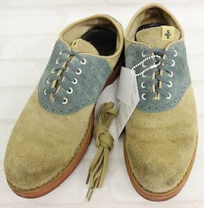 1S2885■visvim PATRICIAN SUEDE FOLK GREEN サドルシューズ