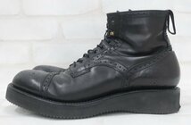 2S4291■footthecoacher SEMI BROGUE BOOTS フットザコーチャー ブローグブーツ_画像2