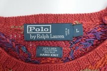 5T8118■ラルフローレン ハンドニット クルーネックセーター POLO RALPH LAUREN ニット_画像3