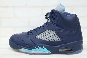 2S1997■未使用品 NIKE AIR JORDAN5 RETRO MIDNIGHT NAVY ナイキ エアジョーダン5レトロ ミッドナイトネイビー 136027-405 27.5？