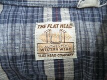 5T9619■フラットヘッド ジャガードチェックウエスタンシャツ THE FLATHEAD_画像3