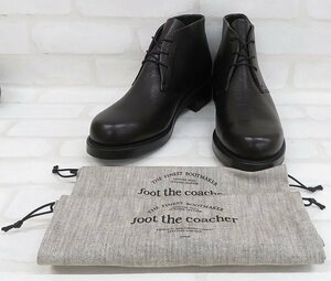 2S5973# unused goods foot the coacher MIDDLE-CUT SEAMLESS BOOTS foot The Coach .- middle cut si-m less boots 9