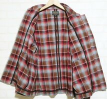 5T2541■ペンドルトン チェックジップジャケット PENDLETON ブルゾン_画像3