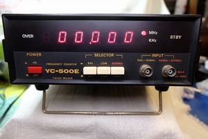 現状渡し品　YAESU　YC-500E 周波数カウンター　10Hz～500MHz対応　中古品