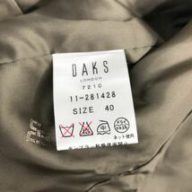 DAKS ダックス　ナイロンジャケット　日本製　ライナー付き　脱着フード　ハウスチェック　レディース　40 Lサイズ相当　32-7a_画像6