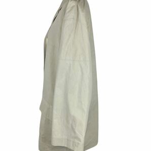 【LOEWE】ロエベ 春物ジャケット 裏地シルク100% イタリア製 ベージュ 38サイズの画像2
