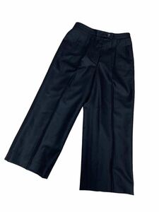 [ ultimate beautiful goods ]BURBERRYS Burberry center Press pants formal regular equipment black 36