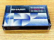 【未開封】 希少 アンティーク SHARP シャープ C-60S LOW NOISE TAPE SELECTOR NORMAL/BIAS NORMAL EQ 120μs カセットテープ_画像3