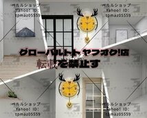 馴鹿 ヨーロッパ風 壁掛け時計 デザイン インテリア 壁飾り おしゃれ_画像5