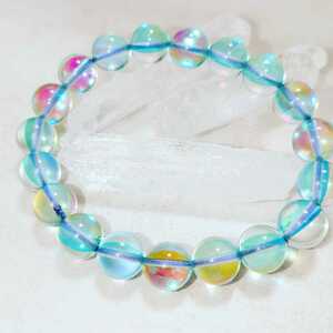  Rainbow glass o-la* luna flash 10mm Power Stone bracele 