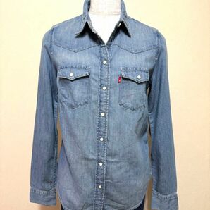 未使用タグ付き【Levi's】classic fit デニムシャツ　XSサイズ