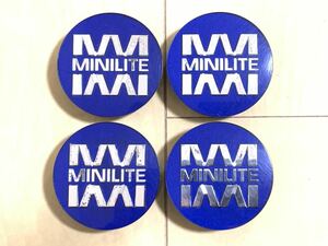 ダイハツ純正 オプション MINILITE MINI LITE ミニライト センターキャップ 4個 中古 ブルー