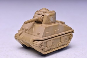 【コンバット チョロＱ】14★M-4 SHERMAN★U.S. TANK★NO.C-10★サンドブラウン★アメリカ軍★TAKARA★タカラ★