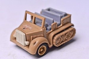 【コンバット チョロＱ】147★GERMAN 8t HALF TRUCK★NO.C-17★サンドブラウンｘグレー★ドイツ軍★1980年代物★TAKARA★タカラ★