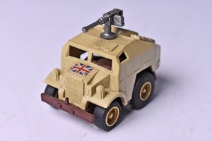 【コンバット チョロＱ】160★BRITISH QUAD GUN TRACTOR★NO.C-04★サンドブラウン★イギリス連邦軍★1980年代物★TAKARA★タカラ★