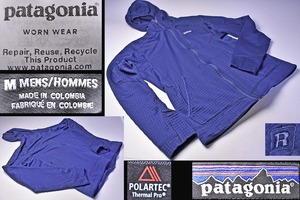 パタゴニア ★ patagonia ★ R 1 フーディー ★ M ★ ネイビー ★ コロンビア製 ★ POLARTEC ★ 登山 アウトドア 街着 ★ 中古品 ★