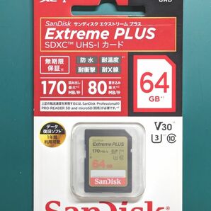 【SanDisk】SDカード、Ultra PLUS SDSDXWH-064G-JNJIP 64GB【ミラーレス一眼やビデオに☆】